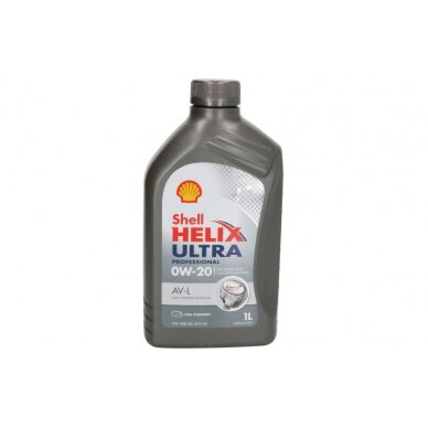 Variklio alyva Shell Helix Ultra AV-L 0W20, 1L Variklio alyva Shell Helix Ultra AV-L 0W20, 1L