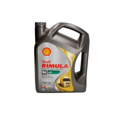 Variklio alyva Shell Rimula R6 LM 10W40, 5L Variklio alyva Shell Rimula R6 LM 10W40, 5L