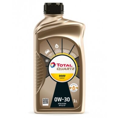 Variklio alyva Total Quartz 9000 Energy 0W30, 1L Variklio alyva Total Quartz 9000 Energy 0W30, 1L