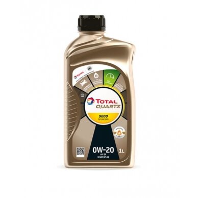 Variklio alyva Total Quartz 9000 GF6 0W20, 1L Variklio alyva Total Quartz 9000 GF6 0W20, 1L