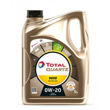 Variklio alyva Total Quartz 9000 GF6 0W20, 5L Variklio alyva Total Quartz 9000 GF6 0W20, 5L