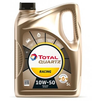 Variklio alyva Total Quartz RACING 10W50, 5L Variklio alyva Total Quartz RACING 10W50, 5L