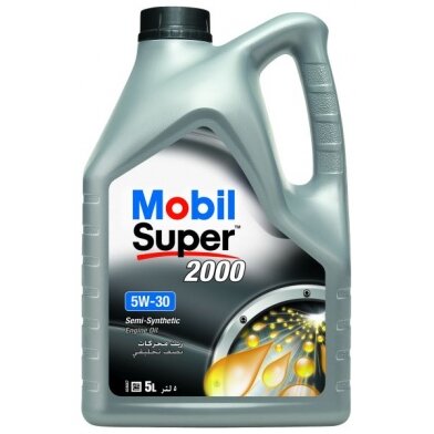 Variklio alyva Mobil Super 2000 X1 5W30, 5L Variklio alyva Mobil Super 2000 X1 5W30, 5L