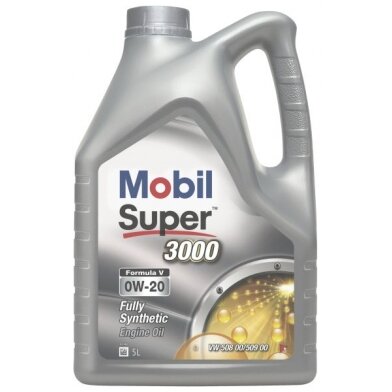 Variklio alyva Mobil Super 3000 F-V 0W20, 4L Variklio alyva Mobil Super 3000 F-V 0W20, 4L