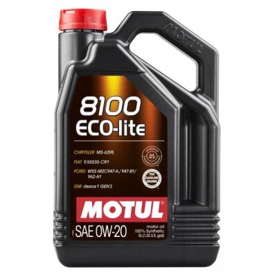 Variklio alyva Motul 8100 ECO-LITE 0W20, 5L Variklio alyva Motul 8100 ECO-LITE 0W20, 5L