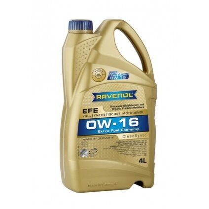 Variklio alyva Ravenol EFE SAE 0W16, 4L Variklio alyva Ravenol EFE SAE 0W16, 4L