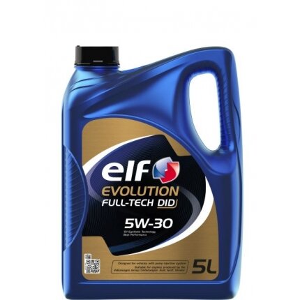 Variklio alyva ELF Evolution Fulltech DID 5W30, 5L Variklio alyva ELF Evolution Fulltech DID 5W30, 5L