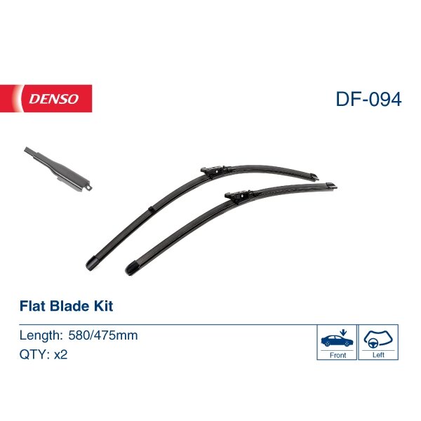 Valytuvai Denso FlatBlades 580/475mm Valytuvai Denso FlatBlades 580/475mm