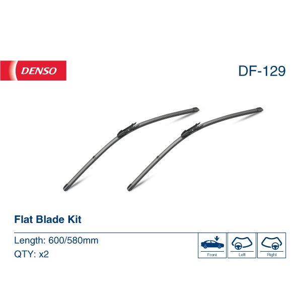 Valytuvai Denso FlatBlades 600/580mm Valytuvai Denso FlatBlades 600/580mm