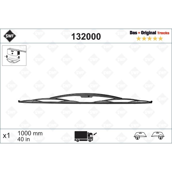 Valytuvai SWF Truck 1000mm