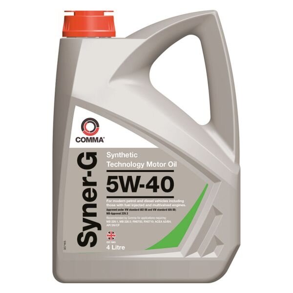 Variklio alyva Comma SYNER-G 5W40, 4L
