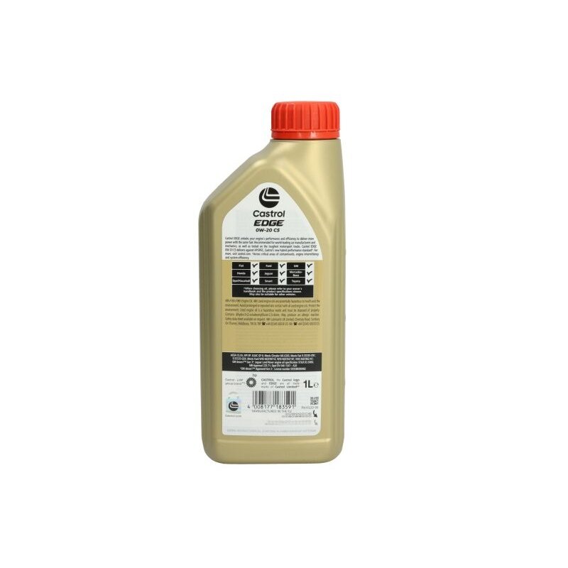 Variklinė alyva Castrol Edge 0W20 C5, 1L 1 Variklinė alyva Castrol Edge 0W20 C5, 1L 1