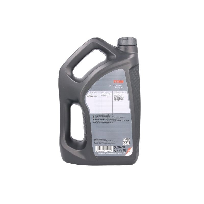 Variklio alyva Fuchs Titan SUP.F ECOB5W20, 5L 1
