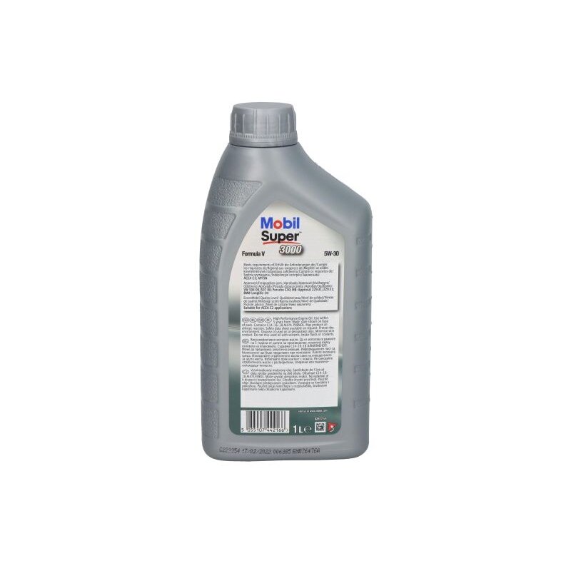 Variklio alyva Mobil Super 3000 F-V 5W30, 1L 1 Variklio alyva Mobil Super 3000 F-V 5W30, 1L 1