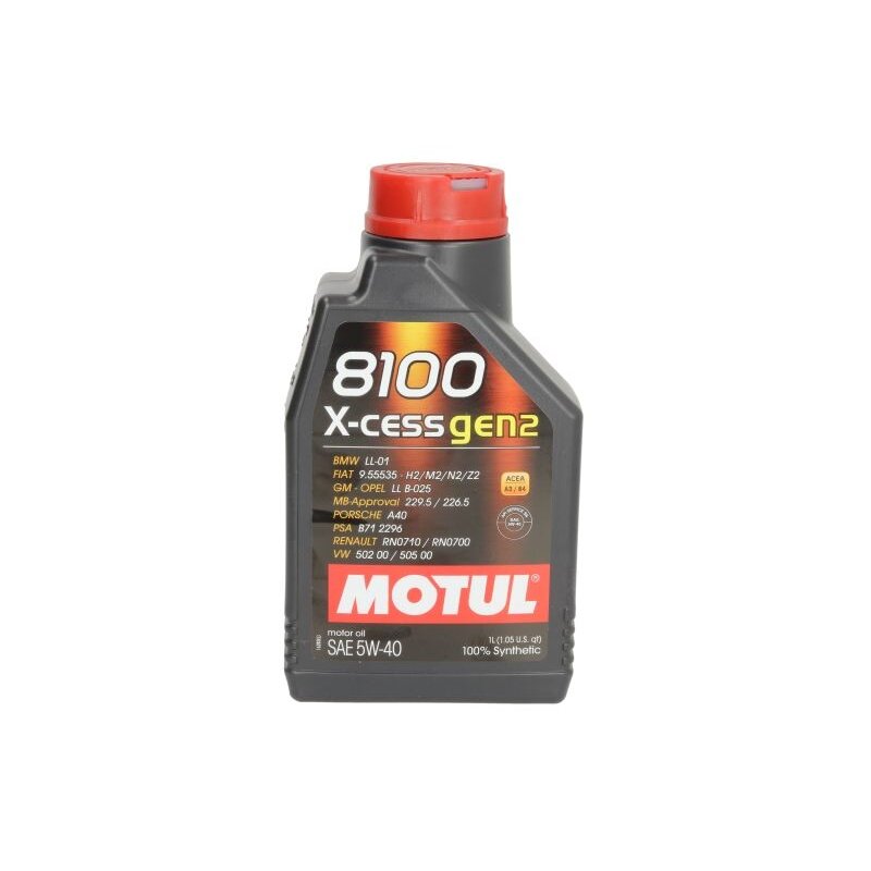 Variklio alyva Motul 8100 X-CESS GEN2 5W40, 1L Variklio alyva Motul 8100 X-CESS GEN2 5W40, 1L