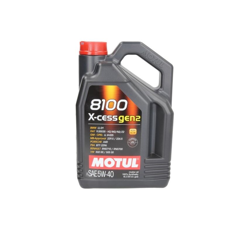 Variklio alyva Motul 8100 X-CESS GEN2 5W40, 4L Variklio alyva Motul 8100 X-CESS GEN2 5W40, 4L