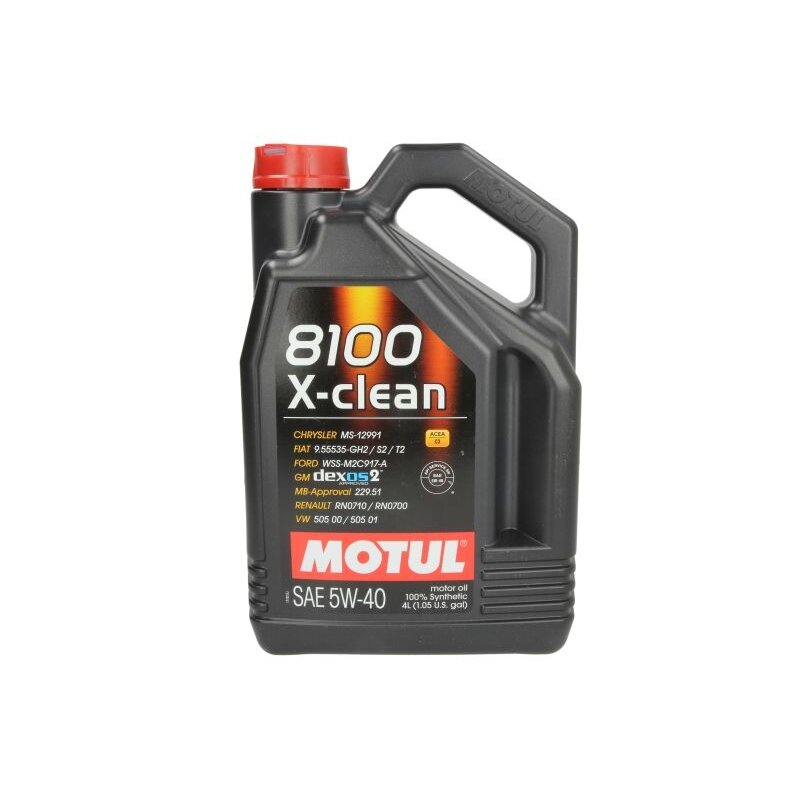 Variklio alyva Motul 8100 X-CLEAN 5W40 C3, 4L