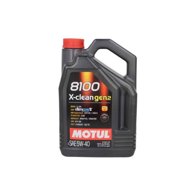 Variklio alyva Motul 8100 X-CLEAN GEN2 5W40, 5L