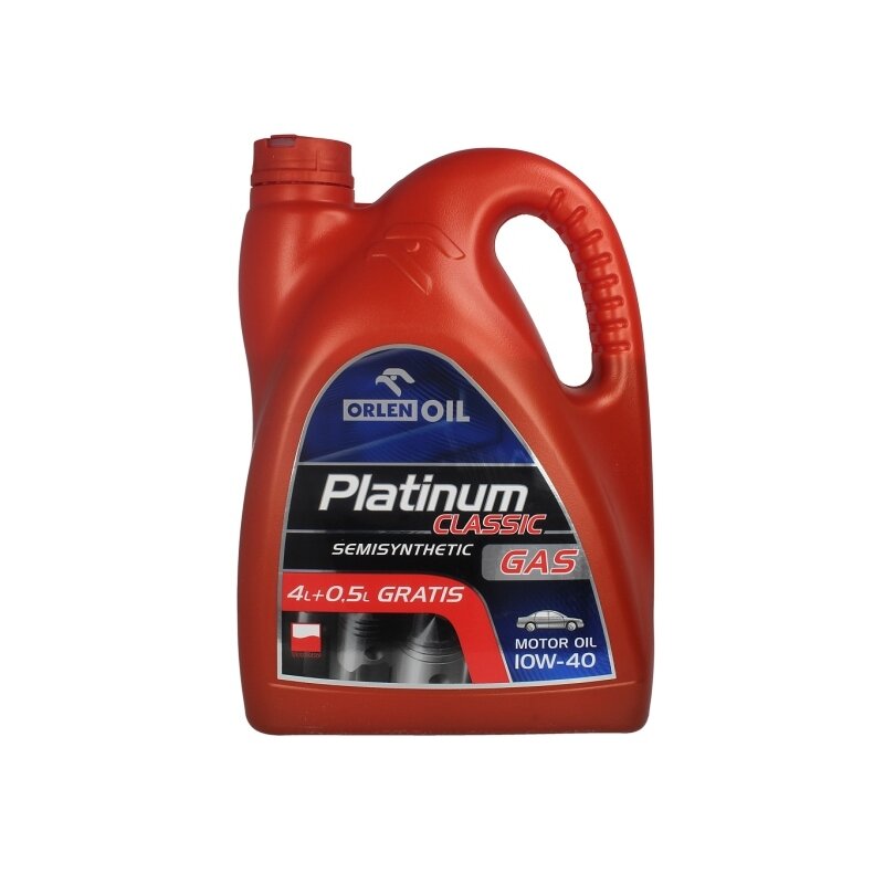 Variklio alyva Orlen Platinum Classic GAS 10W40, 4,5L Variklio alyva Orlen Platinum Classic GAS 10W40, 4,5L