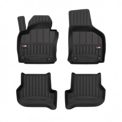 VW Golf VI 2008-2012 3D guminiai kilimėliai Frogum Proline VW Golf VI 2008-2012 3D guminiai kilimėliai Frogum Proline